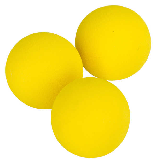 Schaumstoffball ø 4,5cm gelb, 3 Stk.